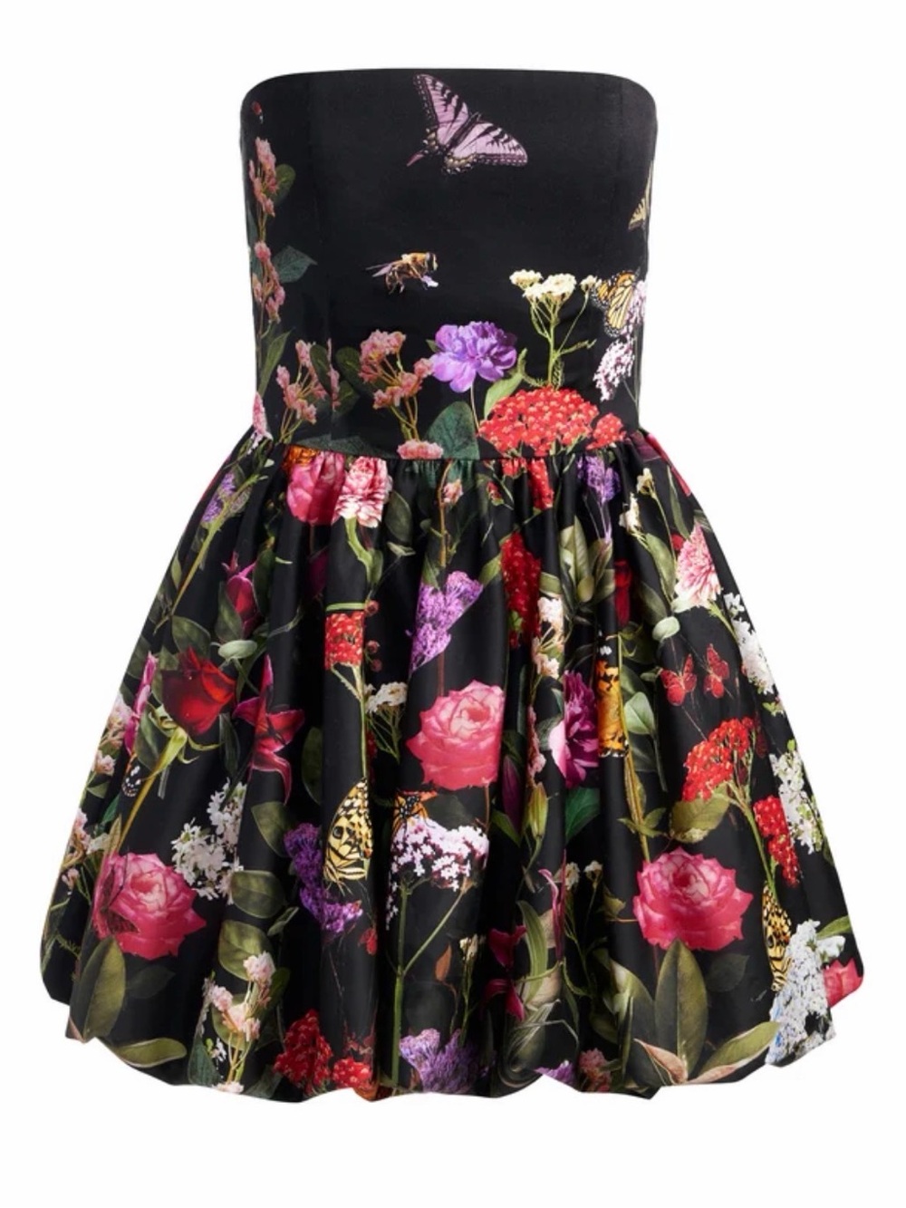 Alice+ Olivia ASHA BUBBLE HEM DRESS